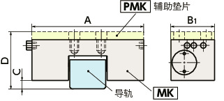 MK导轨库浪霸 - 气压型 - 常开型